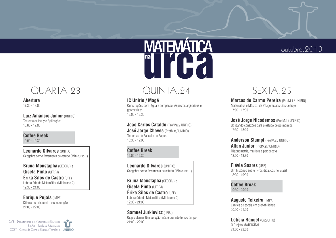 Matemática na Urca 2013