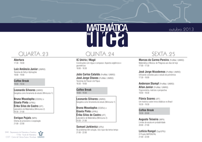 Matemática na Urca 2013