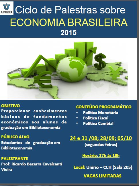 Ciclo de Palestras sobre Economia Brasileira para estudantes dos Cursos de Biblioteconomia 