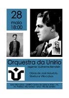 Concerto da Orquestra da UNIRIO - quinta-feira, dia 28/05/2015 às 18:00