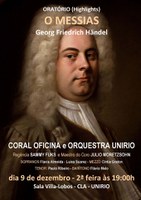 Concerto do Coral Oficina e da Orquestra da UNIRIO 9/12/2013 às 19:00h 