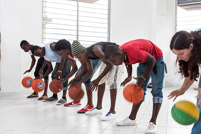 Oficina de "Basket Beat" com o Prof. Josep Borràs