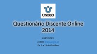 Questionário Discente Online 2014